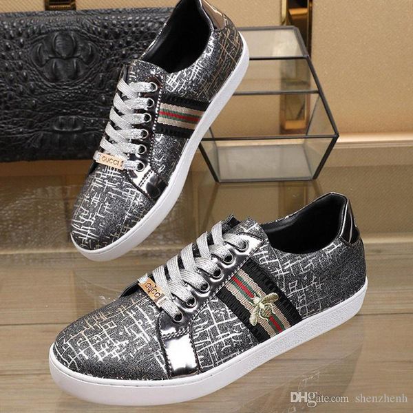 

men 's ace bees sneaker style mens shoes breathable outdoor walking comfortable sports shoes luxury lace -up low men, Black