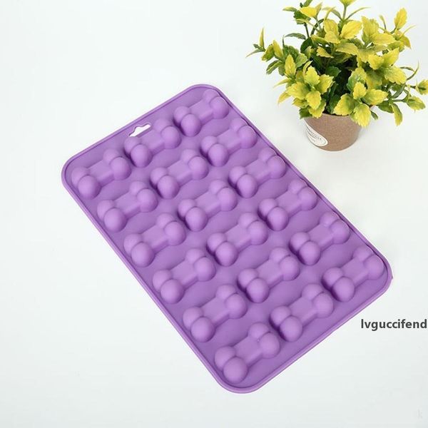 

dog accessory silicone mould 18 dog food bones cake fondant chocolate cookies mould ice tray home diy cake baking decorating tools bakeware
