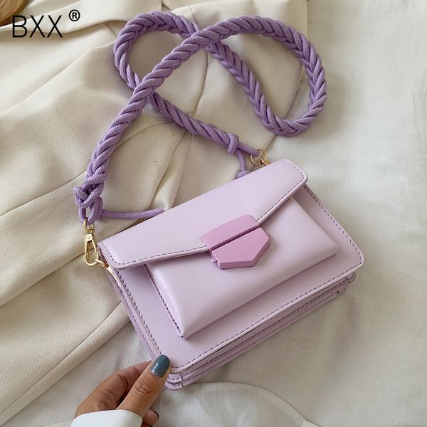 

bxx] solid color pu leather saddle bags for women 2020 fashion solid crossbody shoulder messenger bag female handbags hm091