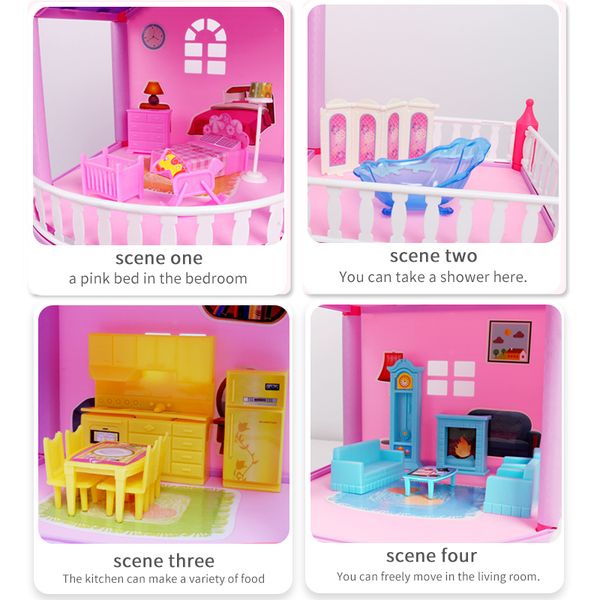 

дети diy семья аксессуары игрушка с миниатюрной мебелью garage собирает casa doll house игрушки для девочек день рождения подарок mx200414