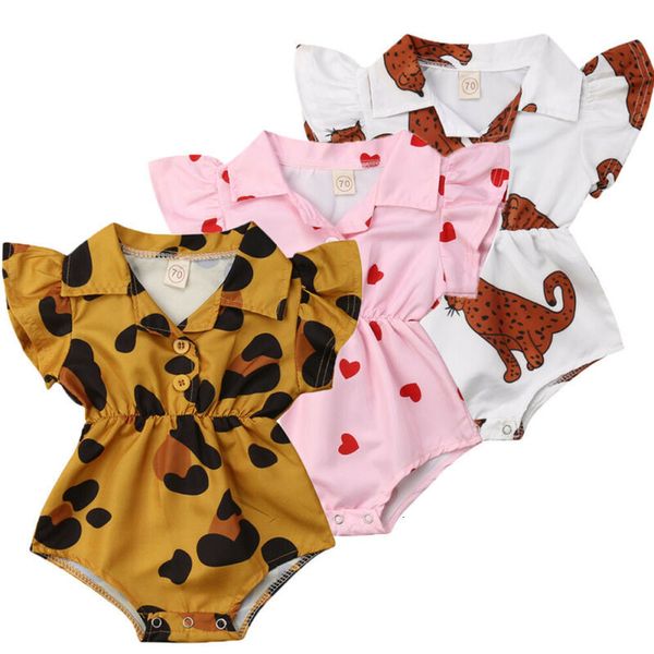 

2019 newborn baby infant toddler girl bodysuit summer casual jumpsuit one-piece outfit clothes 0-12m, Blue