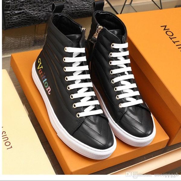 

2020wg new official website synchronization luxury men's casual fashion shoes, outdoor travel sports shoes, fast delivery original box, Black