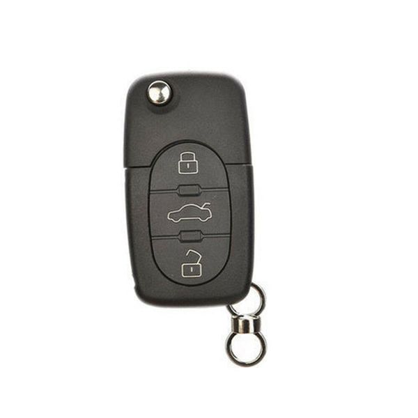 

3 button car flip remote key shell fit for audi a2 a3 a4 a6 a8 uncut fob case