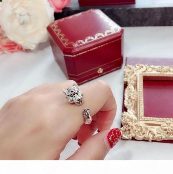 

ювелирное кольцо женщина de c серии leopard животных head открытое кольцо свадебный банкет ювелирных изделий, Silver