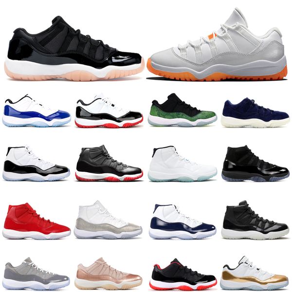 

2020 new mens basketball shoes 11s concord white bred bleached coral citrus 2015 green snakeskin bred cool grey gamma blue sports sneaker