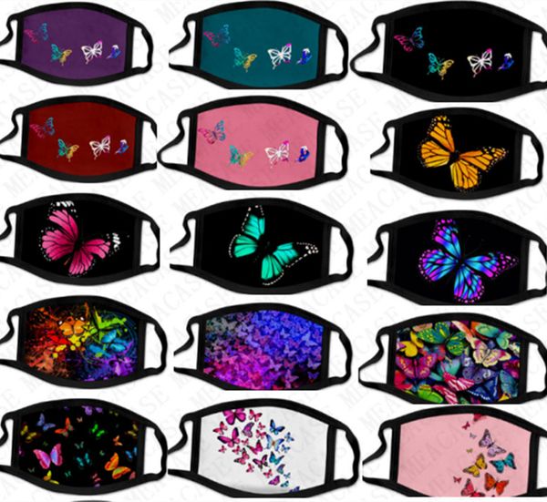 

2020 designer face masks 3d butterfly mask washable double ice silk dustproof mouth cover anti dust cycling masks for women men sale d71503, Blue
