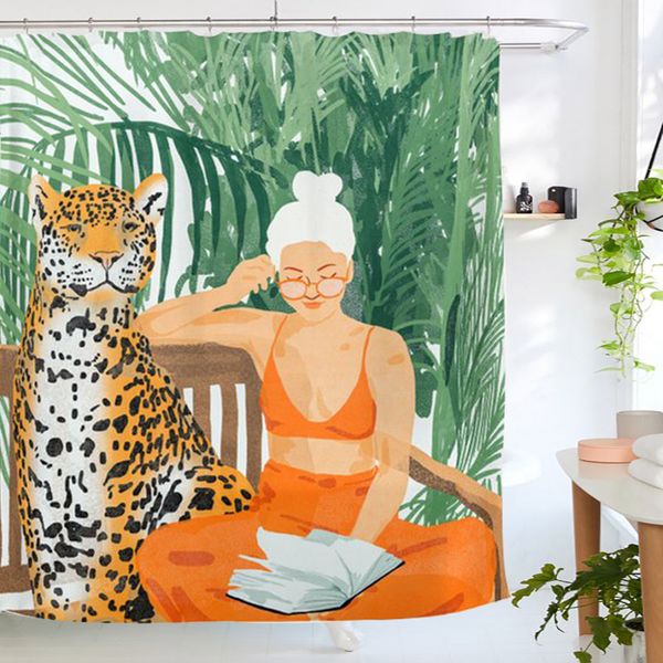 

bathroom sets shower curtain set liz home urban jungle shower curtain waterproof cloth bathroom curtain hole-bath partition cur