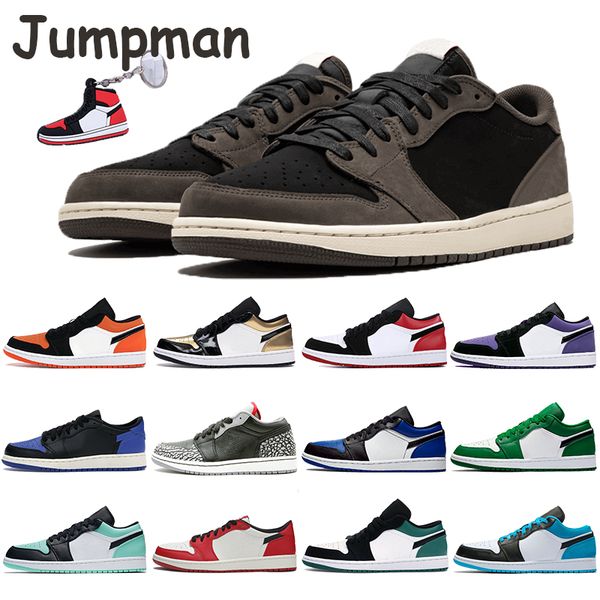 

2020 new basketball shoes jumpman 1s low grey black sail travis scotts bordeaux hyper royal black toe 3 sunrise mens sports trainers