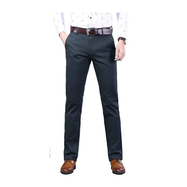 

2020 fall winter men suit pant solid color, Black