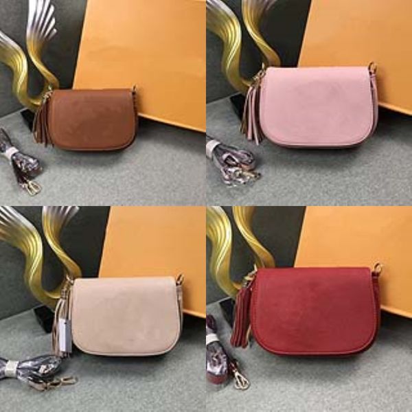 

2020 spring and summer new tassel solid color wild handbag korean shoulder messenger bag small square bags for women purses sac#572