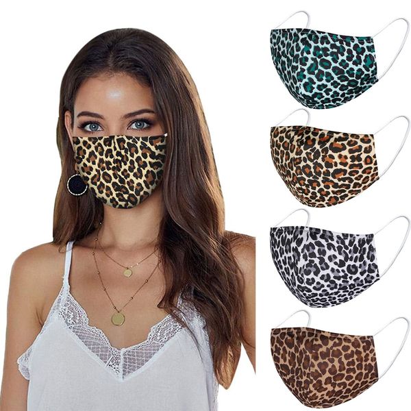 

Fashion Women Leopard Snake Printed Designer Masks PM2.5 Outdoor Washable Reusable Protective Mouth Mask Dustproof Cotton Masks Mascarilla