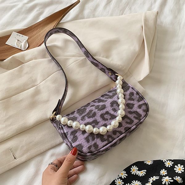 

камень шаблон leopard багет сумка женщины pu кожа подмышек сумки pearl плечо сумка расширенного elegant lady кошелек sac основного