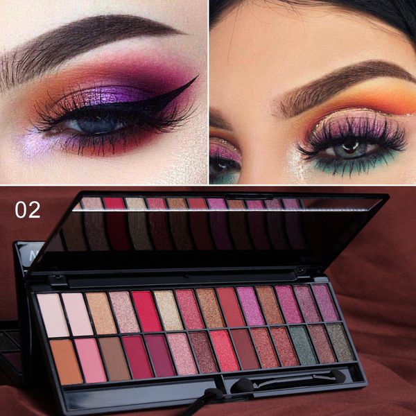 

eye shadow matte eyeshadow palette shimmer glitter powder eyes makeup pigment 28 colors cosmetic