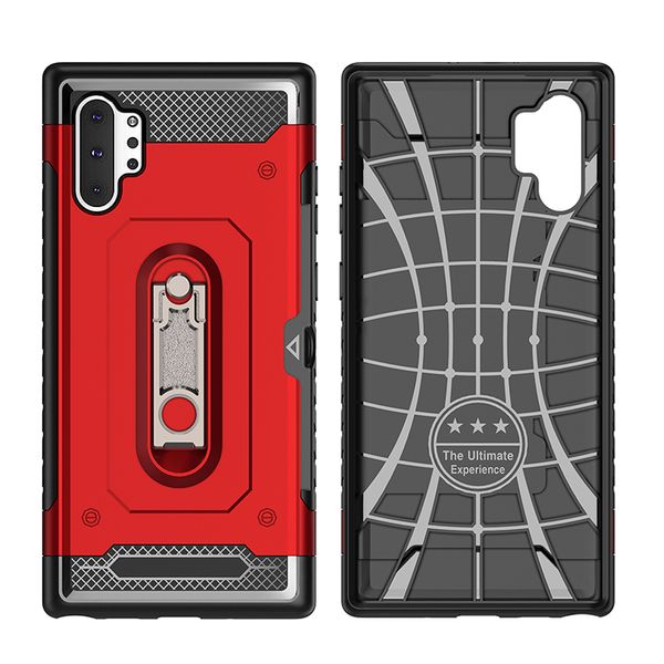 

super anti-knock soft tpu pc phone case protect cover shockproof soft cases for samsung note 10 plus with kickstand