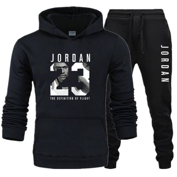 

new tracksuit men fashion long sleeve hoodies pants set male tracksuit sports suit men's gyms set casual sportswear suit 2019, Gray