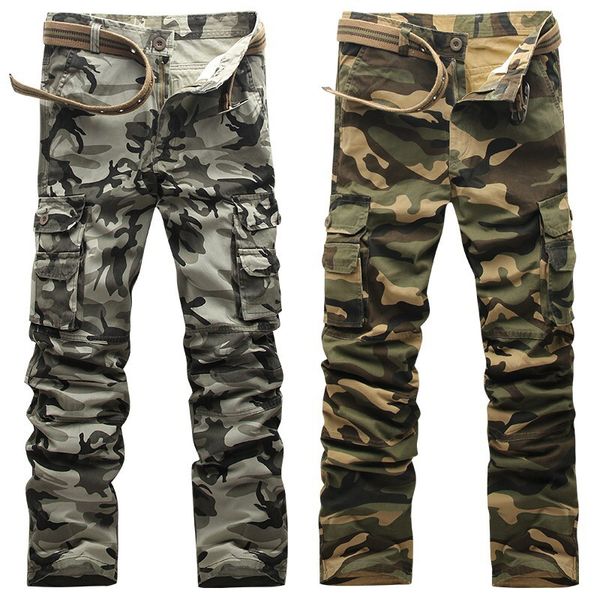 

tactical pants cotton pocket jogger pants men loose comfortable cargo men, Black
