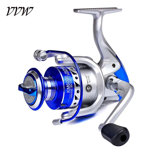 

новое высокое качество km рыболовная катушка 5,2: 1 ratio high speed ​​spinning reel metal spool baitcast reel карп рыбалка катушки