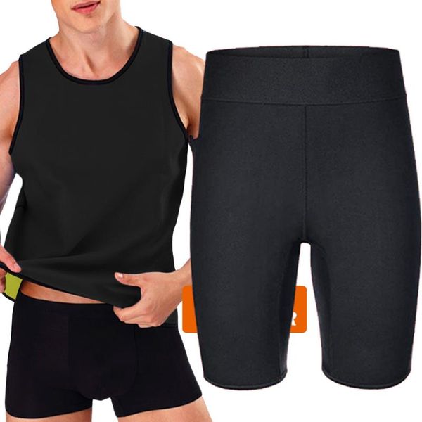 

men's body shapers slimmingbelt for men sweat shirt neoprene man sauna suit pants shaper vest heat sports slimming gym corsets bodysuit, Black;brown