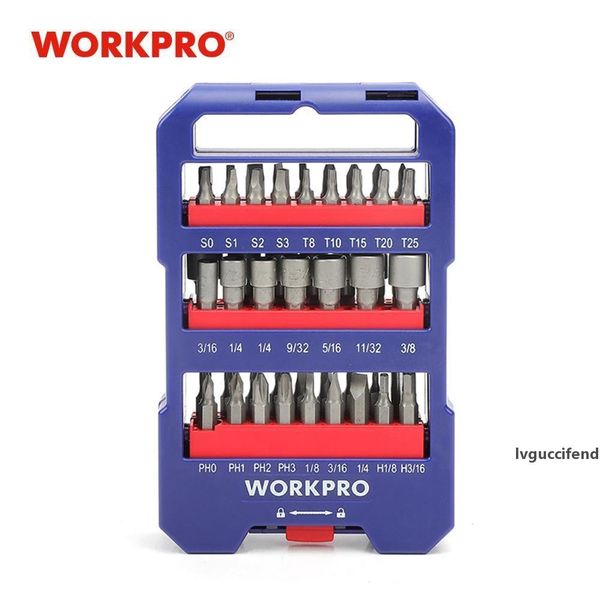 

workpro 51-piece screwdriver bits set multi bits set with slotted phillips torx hex bits and nut driver t200602