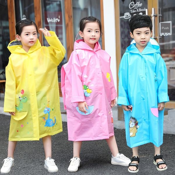 

thplb children's raincoat boys' and schoolbag boys' primary school students eva middle and large children's schoolbag po, Red;brown