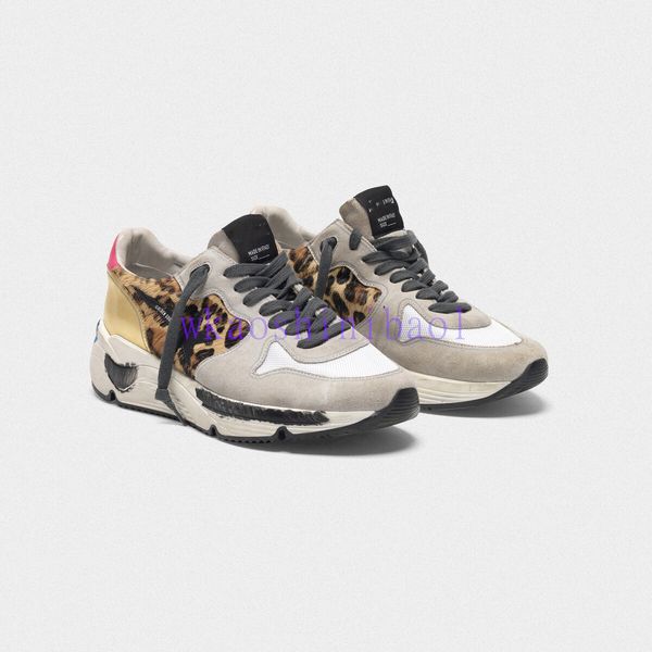 

2020luxury designer pattitalian brand gold old style designer fashion sneakers luxury leather men's casual goose coach superstar adie s, Black;red