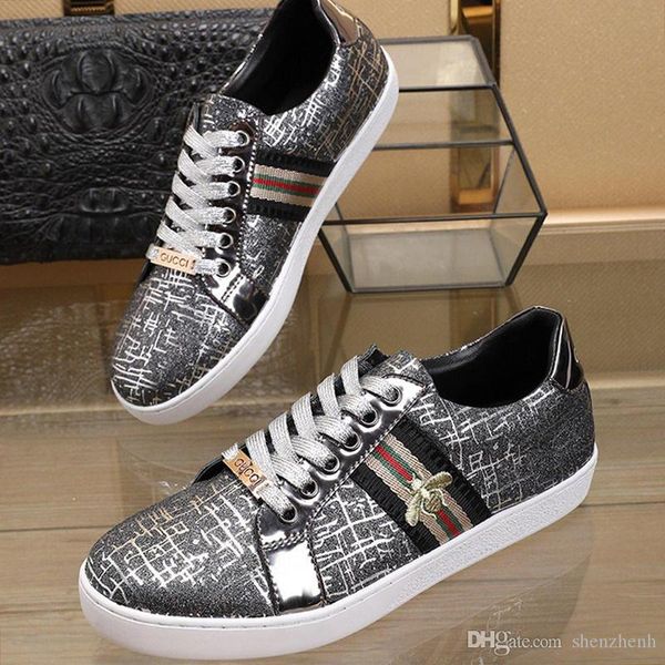 

высокое качество мужчины "; s ace пчелы мужская мода sneaker обувь дышащая открытый walking удобная спортивная обувь люкс lace -до low top m, Black