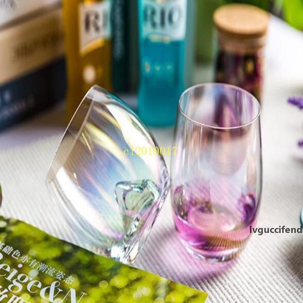 

ins creative rainbow glass tear crystal cup