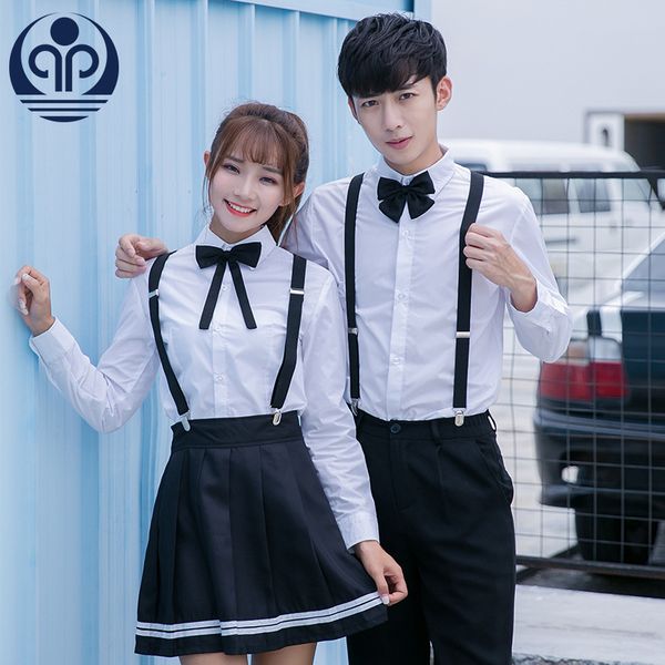 

japanese school uniform japon long sleeve school uniform teenager navy sailor suit long sleeve wear 4pcs d-0604, White