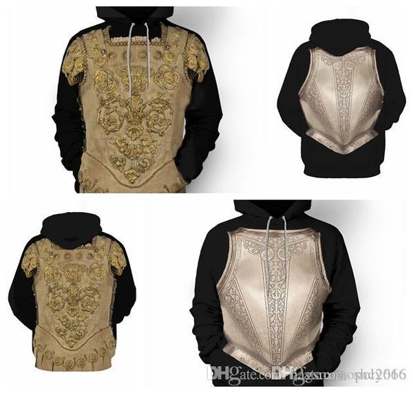 

men 3d digital print zipper cardigan male long sleeve sweater hooded stripe armor hoodies & sweatshirts jacket coat thick clothing, Black