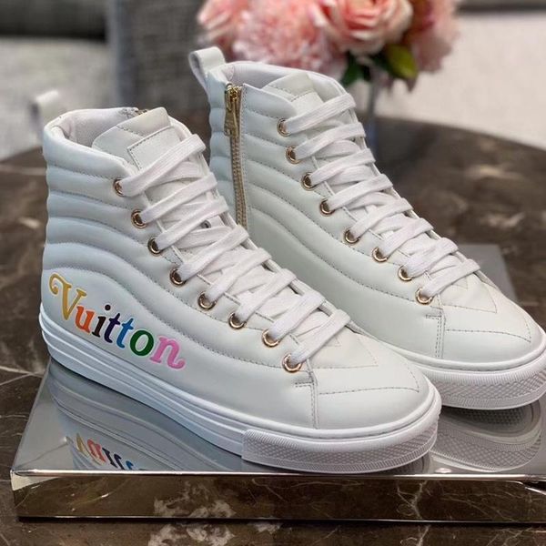 

fast delivery womens casual shoes footwears comfortable high luxury sport womens leather shoes fashion stellar sneakers, Black