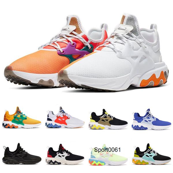 

new react presto beams kids men women running shoes dharma triple black phantom red barely volt mens breathable trainers sports runners