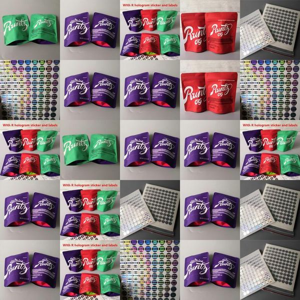 

runtz stand sticker zipper mylar packaging herb white bag ecig purple 35g label cigarette ecigarette up case dry pack cookies with luhjc