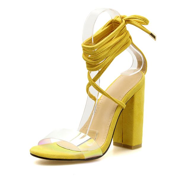 

pvc transparent female high heels wedding shoes women casual new fashion sandals shallow mouth brand design shoes, Black