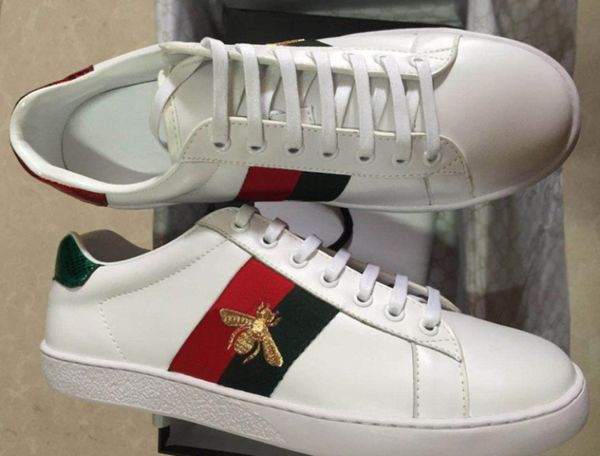 

2020 new women white luxury casual shoes ace embroidery small bee women sneakers outdoor female zapatillas walking shoes sapatos, Black
