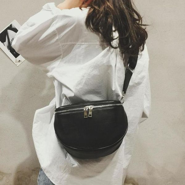 

fashion waist bag fanny pack brand belt bags women pu leather shell chest bags super quality ceinture femmes phone