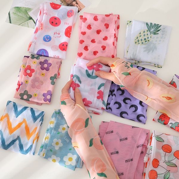 

ano2o yafeng summer internet celebrity ins women's sleeve ice sleeve sunscreen sleeves thin ice silk arm sleeves uv protection anti-sun, Black