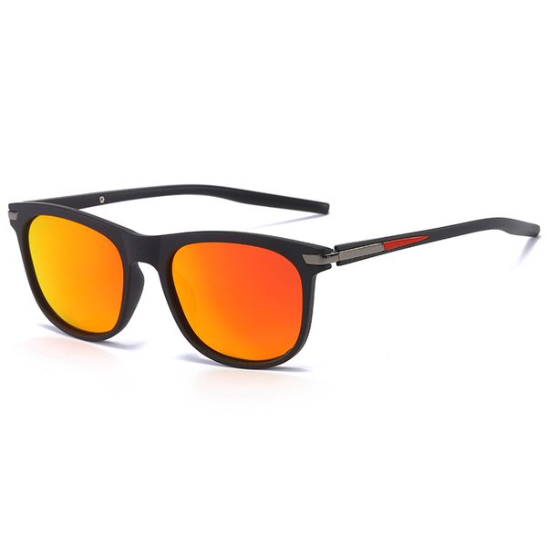 

classic fashion men polarized sunglasses tr90 frame tac mirror anti-glare driving uv400 sun glasses, White;black