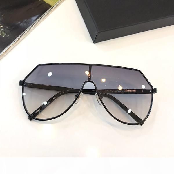 

2221 oversize sunglasses metal black grey shaded sun glasses brand designer sunglasses gafa de sol new with box, White;black