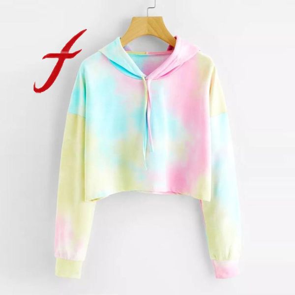 

women's crop hoodie clothes autumn causal printed hooded sweatshirt long sleeve cropped pullover female sudaderas mujer new, Black