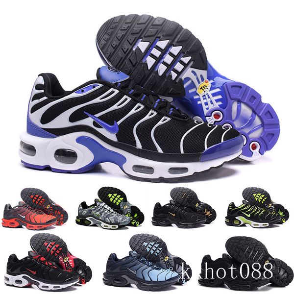 

2019 new design tn mens shoes breathable mesh chaussures homme tn requin noir outdoor shoes size 7-12 xk5mr, Black