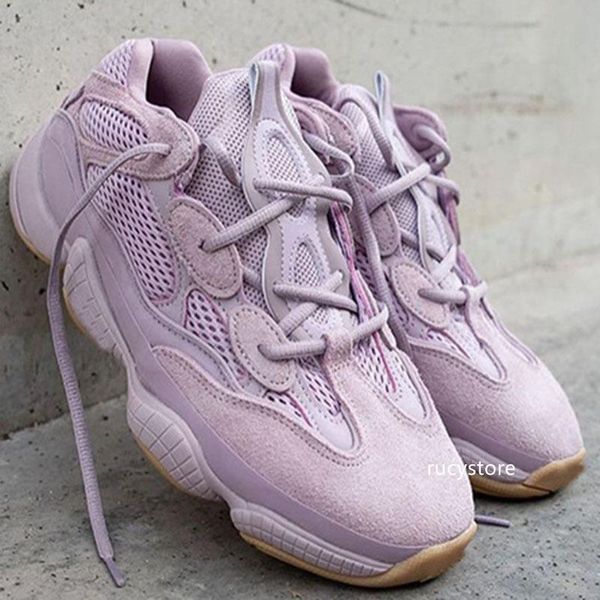 

2020 ins 500 soft vision running shoes kanye west purple designer wave runner fashion look sports sneakers with shoe