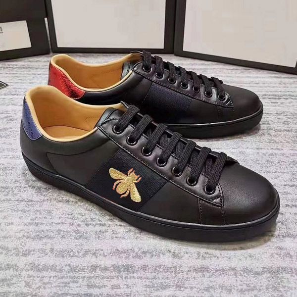

2020 bee shoes red black white leather casual shoes ace sneakers for men women casual sneakers for men and women shoes