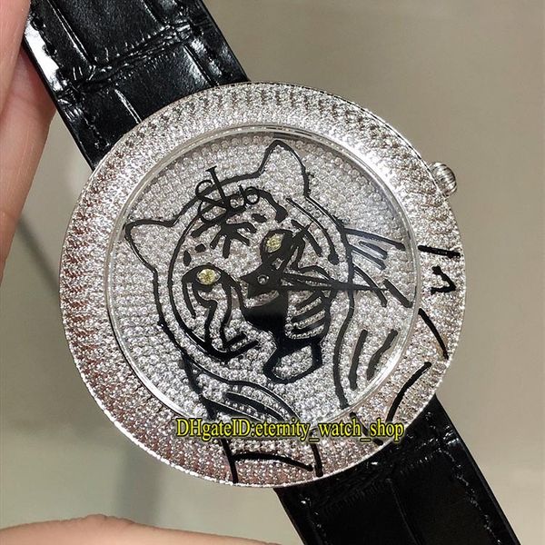 

high version cr7 epic x chrono diamond inlay pattern dial swiss quartz mens watch diamonds iced out full case leather casual sport watches, Slivery;brown