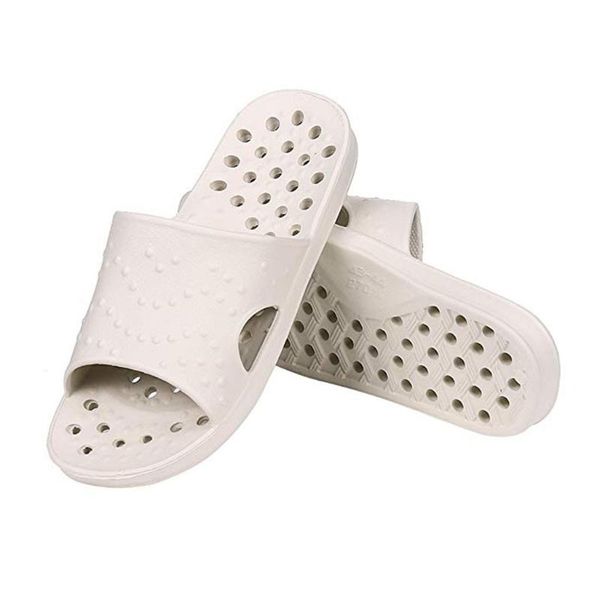 

men's casual quick-drying bathroom slippers home shoes breathable hollow out men non-slip indoor slippers funny 20, Black