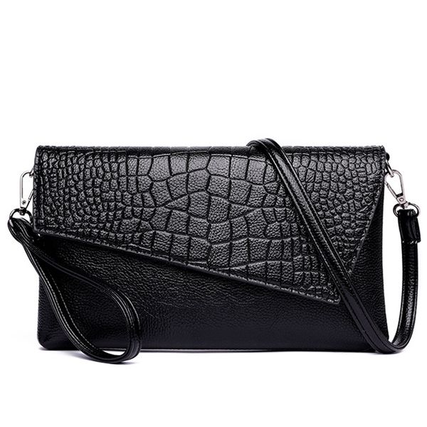 

women clutch small messenger bags crocodile pattern design shoulder bags pu leather lady fashion handbags vintage phone bag