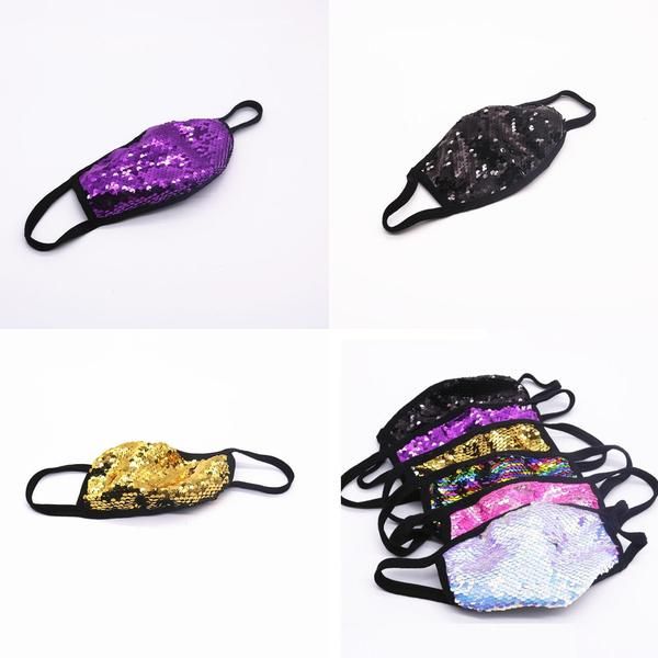 

6 style sequin mask sunscreen ice silk fashion sunscreen dustproof and breathable cotton cloth can be washed and reused xd23653 mywjqq pbeto