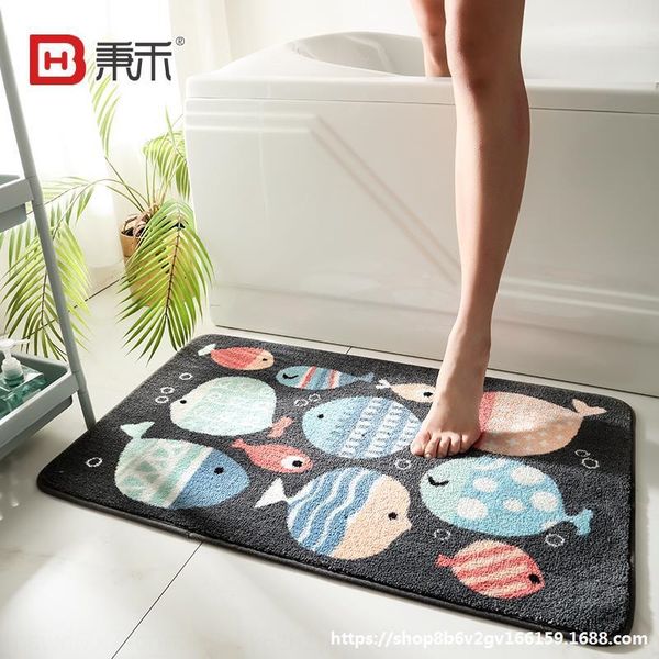 

entrance door bathroom toilet door household carpet bedroom water-absorbing carpet non-slip non-slip bathroom foot mat floor mat
