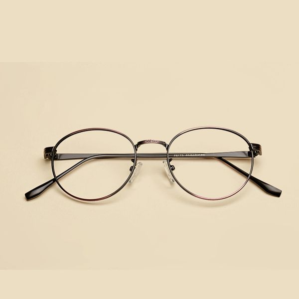 

fashion round eye glasses frame for women men 2020 retro full metal eyeglasses myopia prescription glasses korean eyewear frames, Black