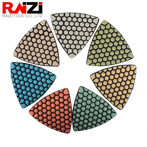 

raizi triangle diamond polishing pads for oscillating multi power tool concrete marble granite floor countersanding disc