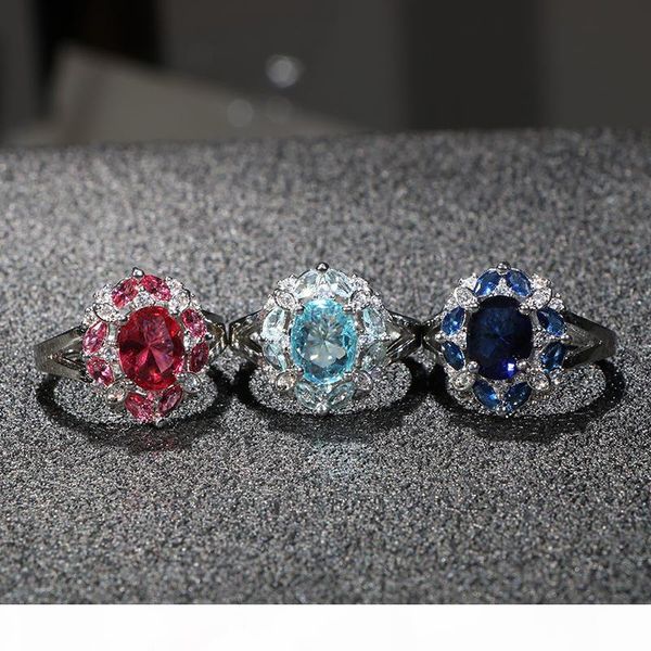 

fine jewelry rings cellacity silver 925 ring for charm female luxury designer ruby finger ring sapphire aquamarine women fine jewelry